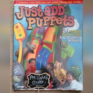 Group Publishing Just Add Puppets Paperback Book with 2 CDs
